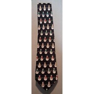 Dockers 100% Silk Snowman Tie 48” X 2.75"